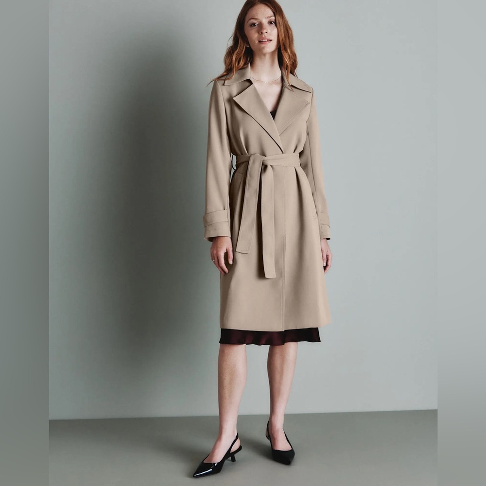 Quince Crepe Trench Coat